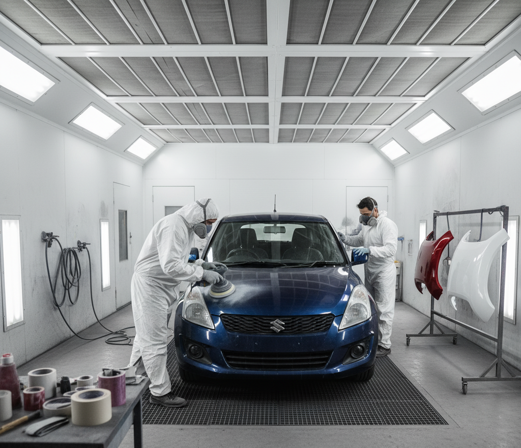 Denting and Painting service at MYCAR